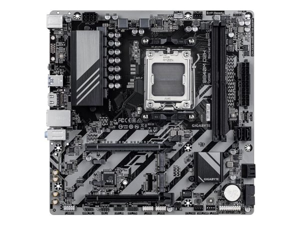 GIGABYTE B840M D2H, AMD, Socket AM5, AMD Ryzen 7000-serien, AMD Ryzen 8000-serien, AMD Ryzen 9000-serien, Socket AM5, DDR5-SDRAM, 128 GB