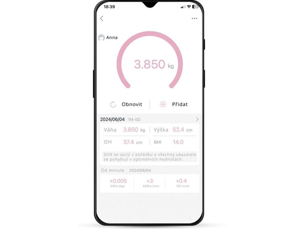 ETA MIMI 7306 90000 - Babyvekt - hvit