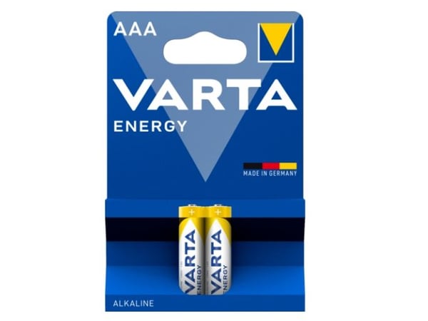 Varta Energy AAA, Engangsbatteri, AAA, Alkalinsk, 1,5 V, 2 stykker, 1,5 V