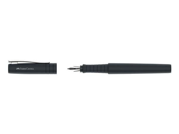 Faber-Castell 241003, Svart, Fyllesystem med patron, Svart, Resirkulert plast, Medium, Ambidekstriøs