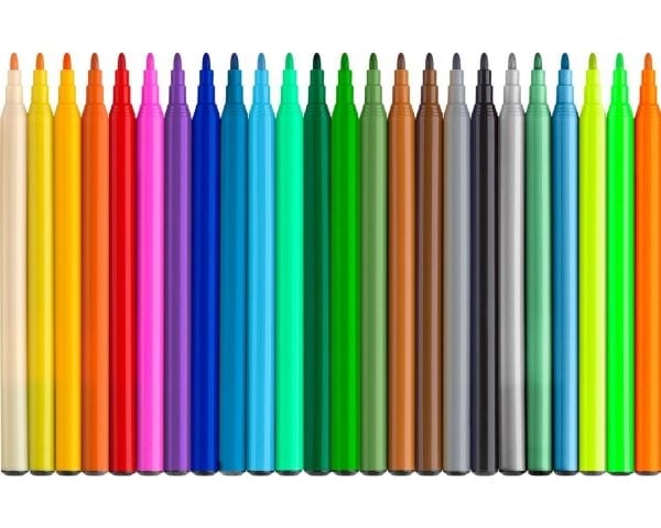 Faber-Castell 554222, 24 farger, Flerfarget, Flerfarget, Vann-basert blekk, China, Barn og voksne