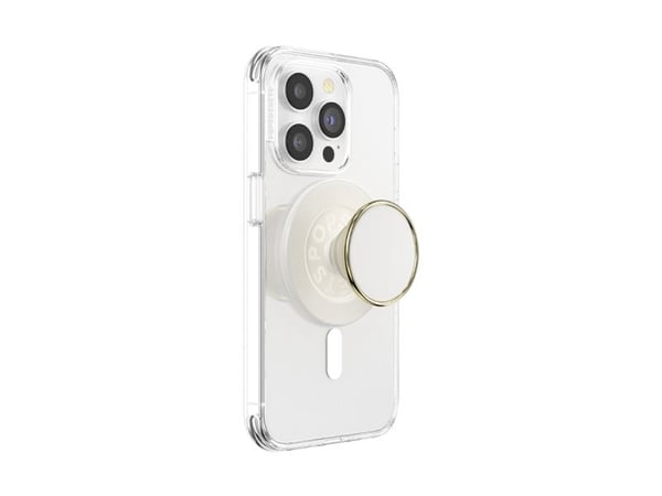 PopSockets Coconut Cream, Grep, Krem, Gull, Ingen mønster, Apple, iPhone 12+, 1 stykker