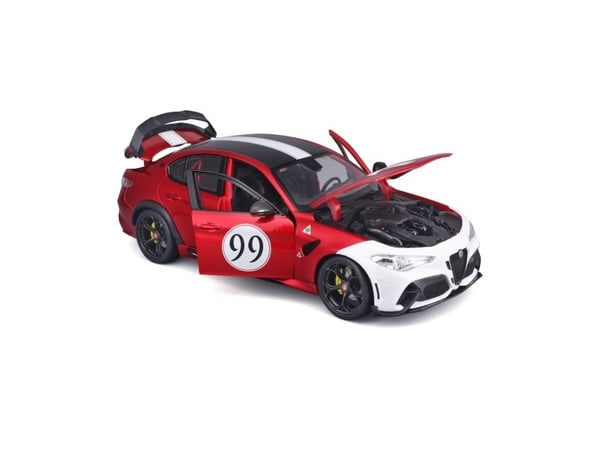 BBURAGO Alfa Romeo Giulia Gtam, Sportsbil, Montert på forhånd, 1:18, Alfa Romeo GTAm, Alle kjønn, Metall, Plast
