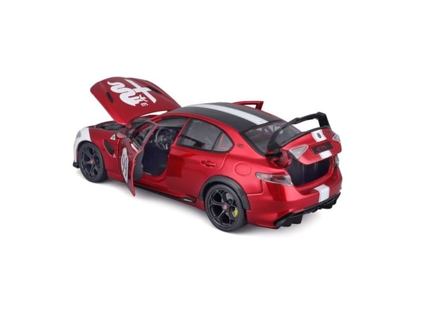 BBURAGO Alfa Romeo Giulia Gtam, Sportsbil, Montert på forhånd, 1:18, Alfa Romeo GTAm, Alle kjønn, Metall, Plast