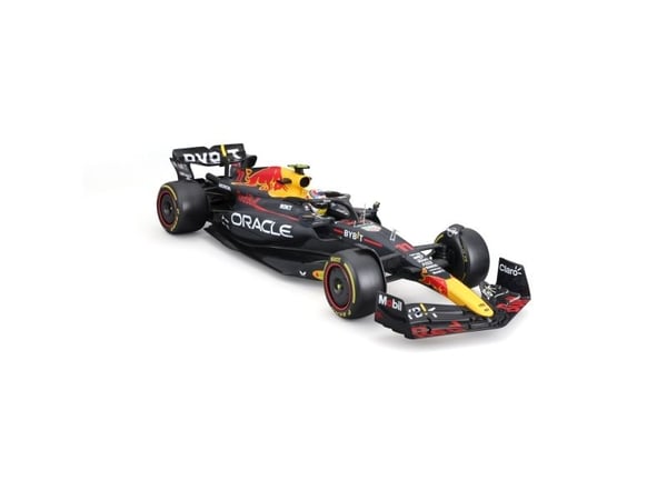 BBURAGO RedBull F1 RB19 1:18 Pérez 23, Sportsbil, Montert på forhånd, 1:18, RedBull F1 RB19, Alle kjønn, Metall, Plast