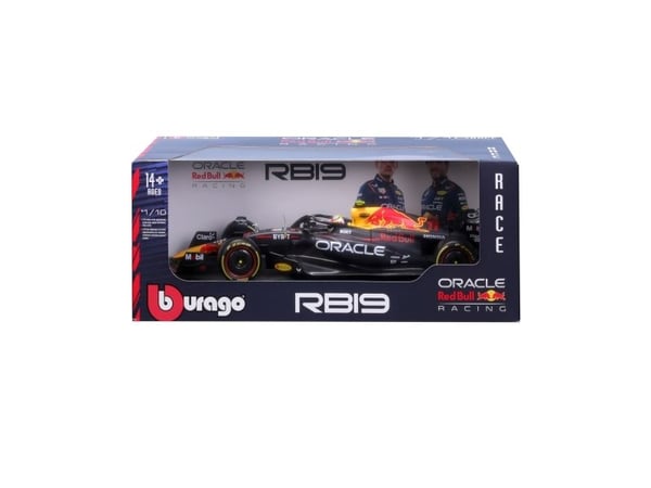 BBURAGO RedBull F1 RB19 1:18 Pérez 23, Sportsbil, Montert på forhånd, 1:18, RedBull F1 RB19, Alle kjønn, Metall, Plast