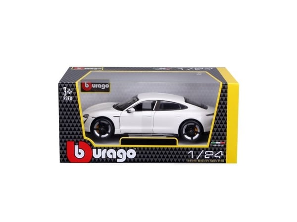 BBURAGO Porsche Taycan Turbo S 1:24, Bybil, Montert på forhånd, 1:24, Porsche Taycan Turbo S, Alle kjønn, Metall, Plast