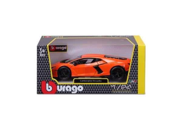 BBURAGO Lamborghini Revuelto, Superauton pienoismalli, Esikoottu, 1:24, Lamborghini Revuelto, Ei sukupuolirajoitusta, Metalli, Muovi