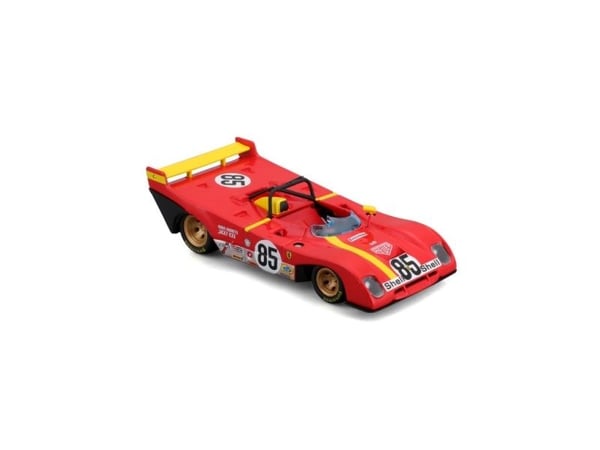 BBURAGO 1:43 kilpa-auton malli Ferrari 312 P 1972, 18-36302