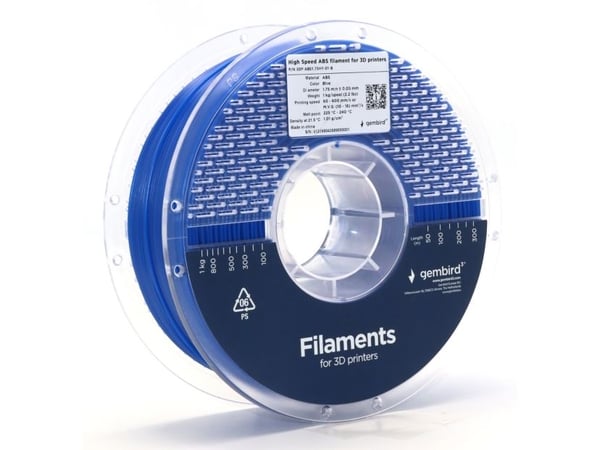 Gembird - Blå - 1 kg - 400 m - blå - fargeboks - ABS-filament (3D)