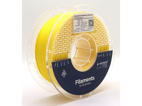 Gembird - Gul - 1 kg - 330 m - gul - fargeboks - PLA-filament (3D)