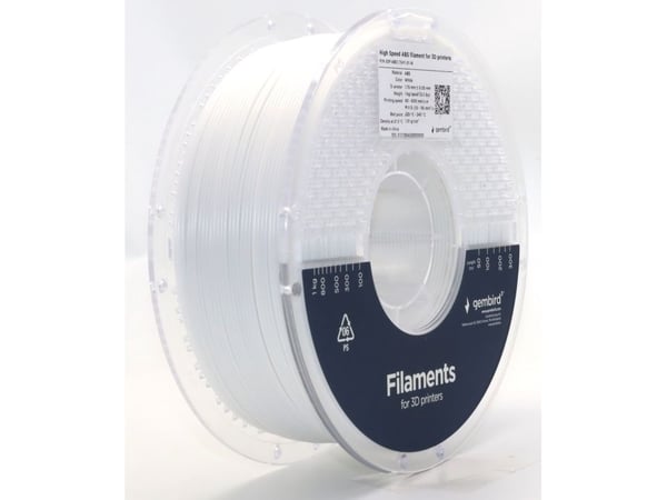 Gembird - Hvit - 1 kg - 400 m - ABS-filament (3D)