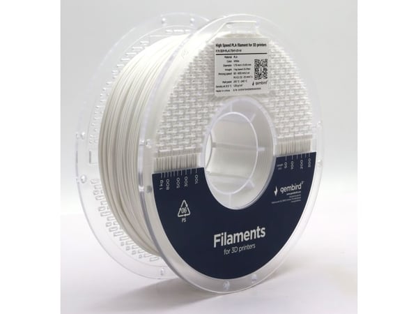 Gembird - Hvit - 1 kg - 330 m - hvit - fargeboks - PLA-filament (3D)
