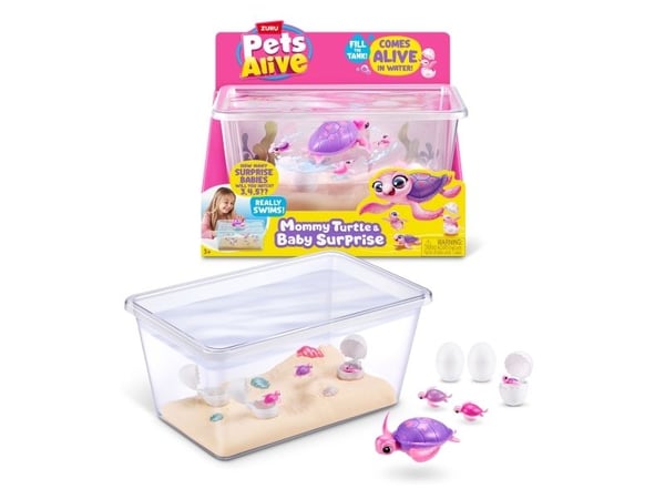 ZURU Pets Alive Mama Turtle & Baby Surprise -lelu