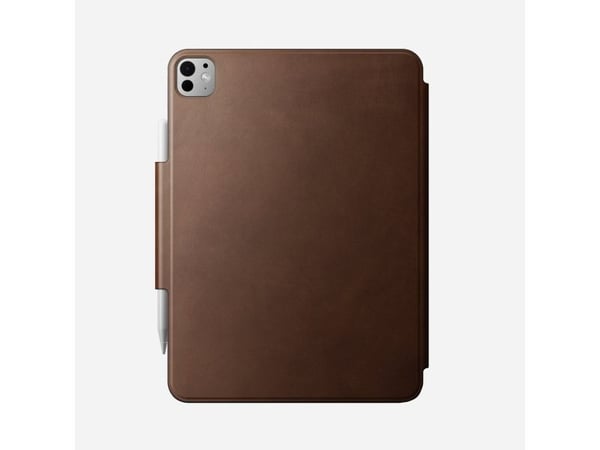 NOMAD Leather Folio for iPad Pro 11" M4 (2024) med magnetisk feste for Apple Pencil Brown