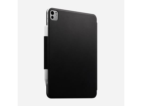 NOMAD Leather Folio for iPad Pro 11" M4 (2024) med magnetisk feste for Apple Pencil Svart