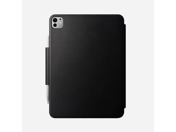 NOMAD Leather Folio for iPad Pro 11" M4 (2024) med magnetisk feste for Apple Pencil Svart
