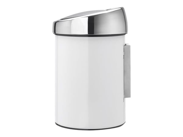 Brabantia Touch Bin - Søppelbøtte - skyvelokk - 3 L - hvit