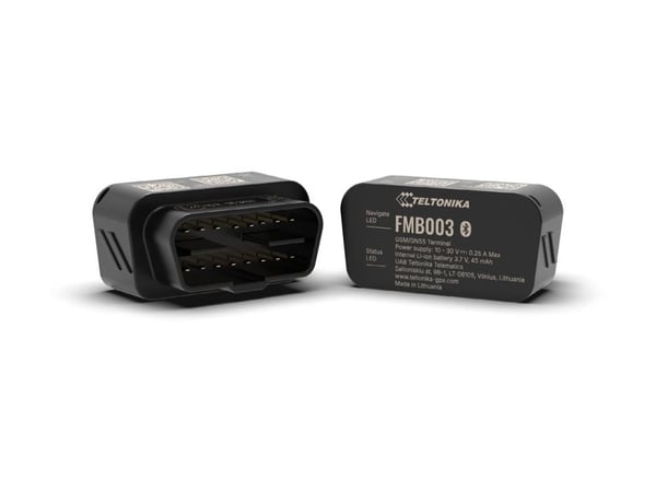 Teltonika FMB003, Auto, Musta, Pölynkestävä, Lämmönkestävä, Yksittäinen SIM, 850,900,1800,1900 MHz, IP41