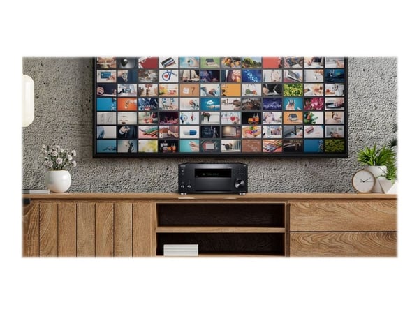 Onkyo TX-RZ50 - AV-nettverksmottaker - 8K - 60 fps - HDR - 9,2 kanaler - 9 x 250 watt - svart