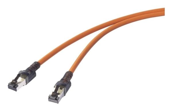 Renkforce RF-6609650, 2 m, Cat6a, S/FTP (S-STP), RJ-45/USB-C, RJ-45/USB-C, Oranssi