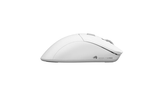 Glorious Gaming Model D 2 PRO Wireless, Høyre hendt, Optisk, RF kabel-fri, 26000 DPI, 1 ms, Hvit