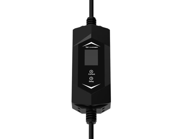 Sinox EV-ladekabel Mode 2 6–16A 1-fase, 5 m, sort