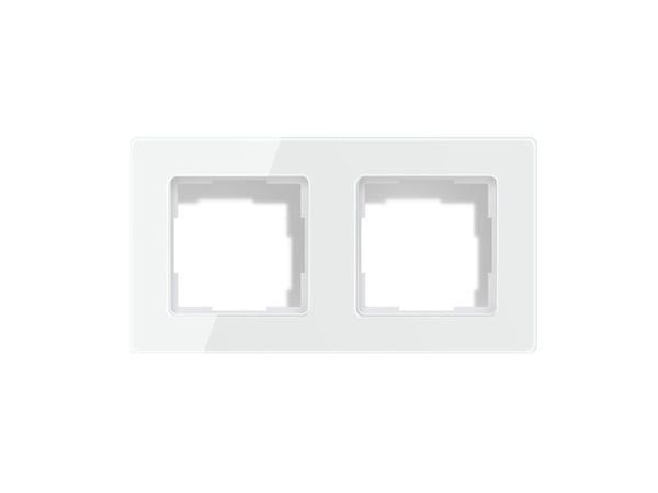 Avatto 2-innfelt ramme for TS20 lysbryter (hvit)