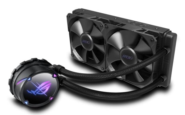 ASUS ROG STRIX LC II 240 - Væskekjølesystem for prosessor - Radiatorstørrelse: 240 mm - (for: AM4, TR4, LGA1200, LGA1700, AM5, LGA115x Socket) - ko...