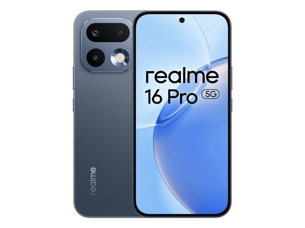 realme 16 PRO, 17,3 cm (6,8"), 1280 x 2800 piksler, 8 GB, 256 GB, 200 MP, Grå