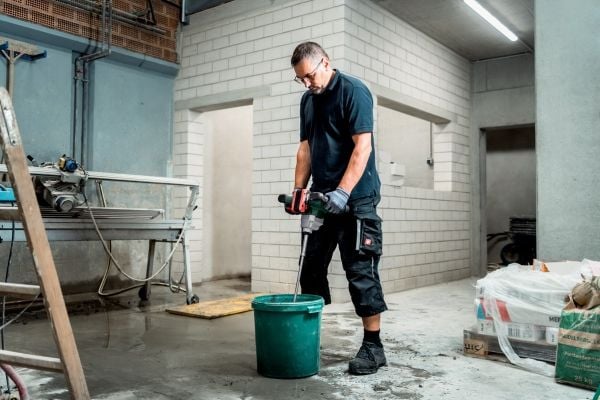 Metabo 601164850, Mørtel, Sort, Grønn, Satin Stål, M14, Trinn, Ergonomisk, 89 dB