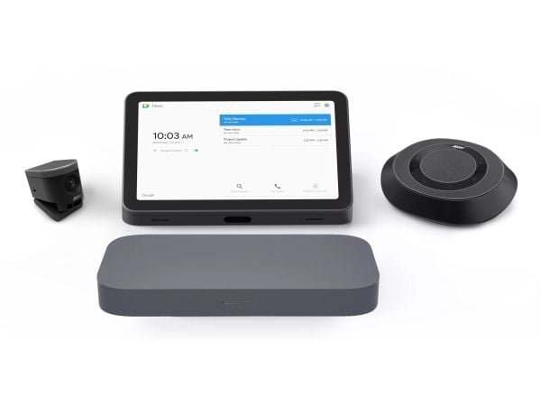 ASUS Google Meet GQE20A - Small/Medium Room Kit - videokonferansesett (høyttalende telefon, berøringsskjermkonsoll, ePTZ UHD-kamera) - jerngrå - me...