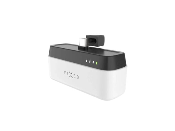 FIXED Zen 5 - Strømbank - plug-in - 5000 mAh - 18.5 Wh - 20 watt - 3 A - PD 3.0 (USB-C) - hvit