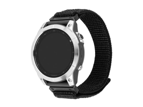 FIXED - Sløyfe for smart armbåndsur - 22 mm, nylon - 160-210 mm - svart