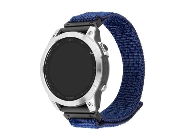 FIXED - Sløyfe for smart armbåndsur - 22 mm, nylon - 160-210 mm - mørk blå