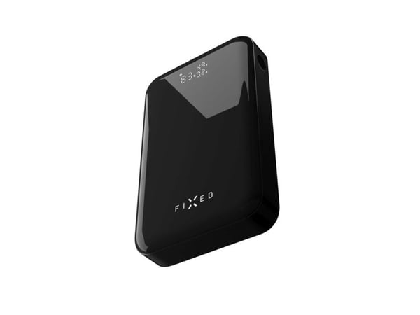 FIXED Zen 20 Pro - Strømbank - 20000 mAh - 74 Wh - 130 watt - 5 A - PD 3.0 - 3 utgangskontakter (2 x USB-C, USB-type A) - på kabel: USB-C - svart, grå