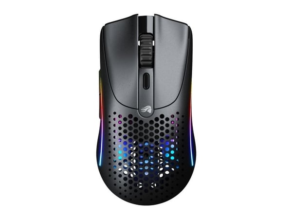 Glorious Gaming Model O 2 Mini Wireless, Høyre hendt, Optisk, RF trådløs + Bluetooth, 26000 DPI, Sort