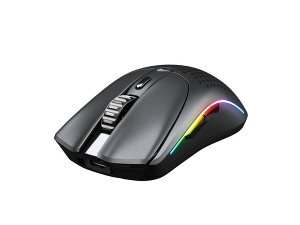 Glorious Gaming Model O 2 Mini Wireless, Høyre hendt, Optisk, RF trådløs + Bluetooth, 26000 DPI, Sort