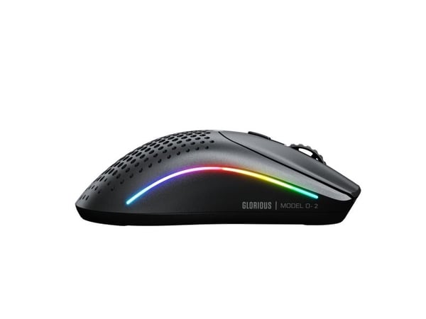 Glorious Gaming Model O 2 Mini Wireless, Høyre hendt, Optisk, RF trådløs + Bluetooth, 26000 DPI, Sort