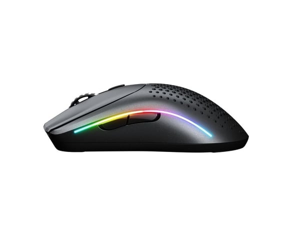 Glorious Gaming Model O 2 Mini Wireless, Høyre hendt, Optisk, RF trådløs + Bluetooth, 26000 DPI, Sort