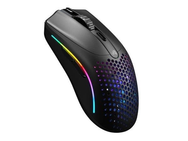 Glorious Gaming Model O 2 Mini Wireless, Høyre hendt, Optisk, RF trådløs + Bluetooth, 26000 DPI, Sort