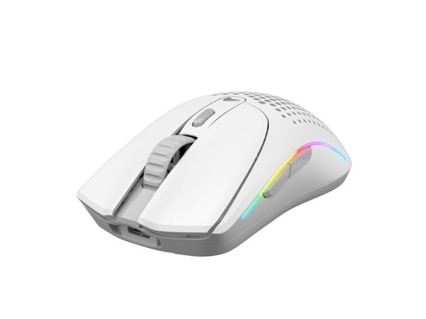 Glorious Gaming Model O 2 Mini Wireless, Høyre hendt, Optisk, RF trådløs + Bluetooth, 26000 DPI, Hvit