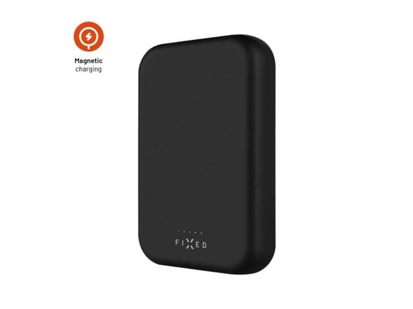 FIXED MagZen - 2. generasjon - trådløs nødlader - Li-pol - 10000 mAh - 38 Wh - 20 watt - 3 A - PD 3.0 (USB-C) - svart