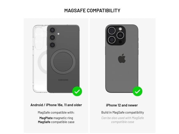 FIXED MagZen - 2. generasjon - trådløs nødlader - Li-pol - 10000 mAh - 38 Wh - 20 watt - 3 A - PD 3.0 (USB-C) - svart