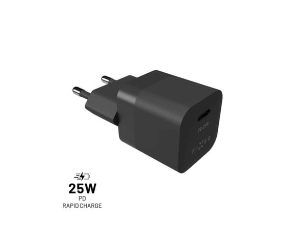 Kiinteä kiinteä | Mini USB-C-matkalaturi, 25W | FIXC25M-C-BK FIXC25M-C-BK