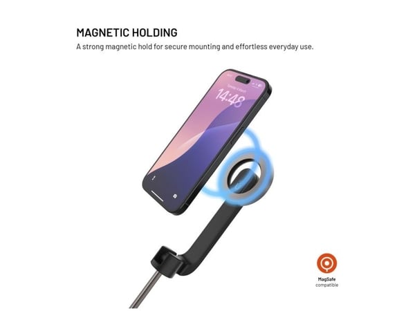 Selfie stick Fixed FIXED MagSnap - selfie stick Magsafe svart - Sikkerhetsgaranti. Enkle avdrag. Gratis frakt fra PLN 170.
