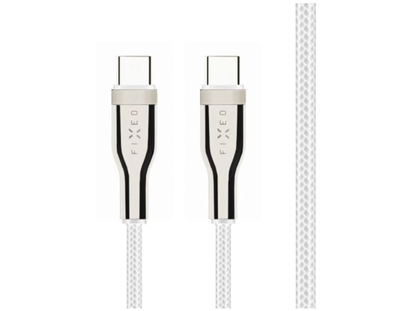 FIXED FIXDB-CC2-WH, 2 m, USB C, USB C, USB 2.0, 4,8 Gbit/s, Valkoinen
