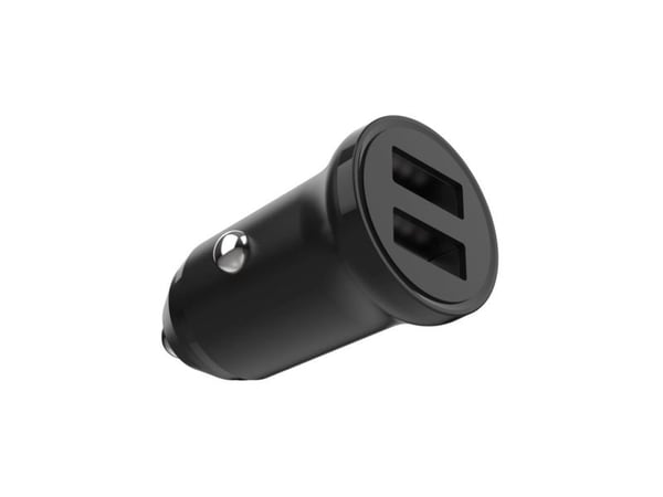 FIXED - Bilstrømadapter - 15 watt - 3 A - 2 utgangskontakter (USB) - svart