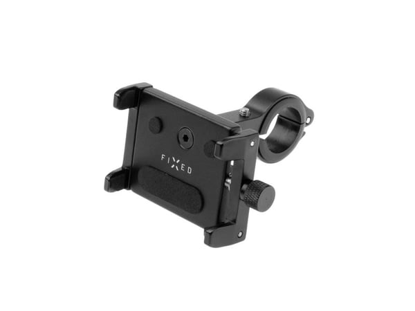 FIXED Bikee ALU - Sykkelholder for mobiltelefon - aluminium - fra 4" til 6,7" - sort