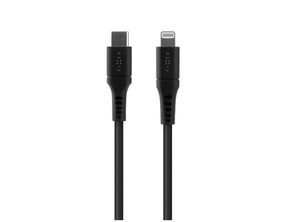 FIXED - Lightning-kabel - 24 pin USB-C hann til Lightning hann - 2 m - MFI-sertifisert - svart